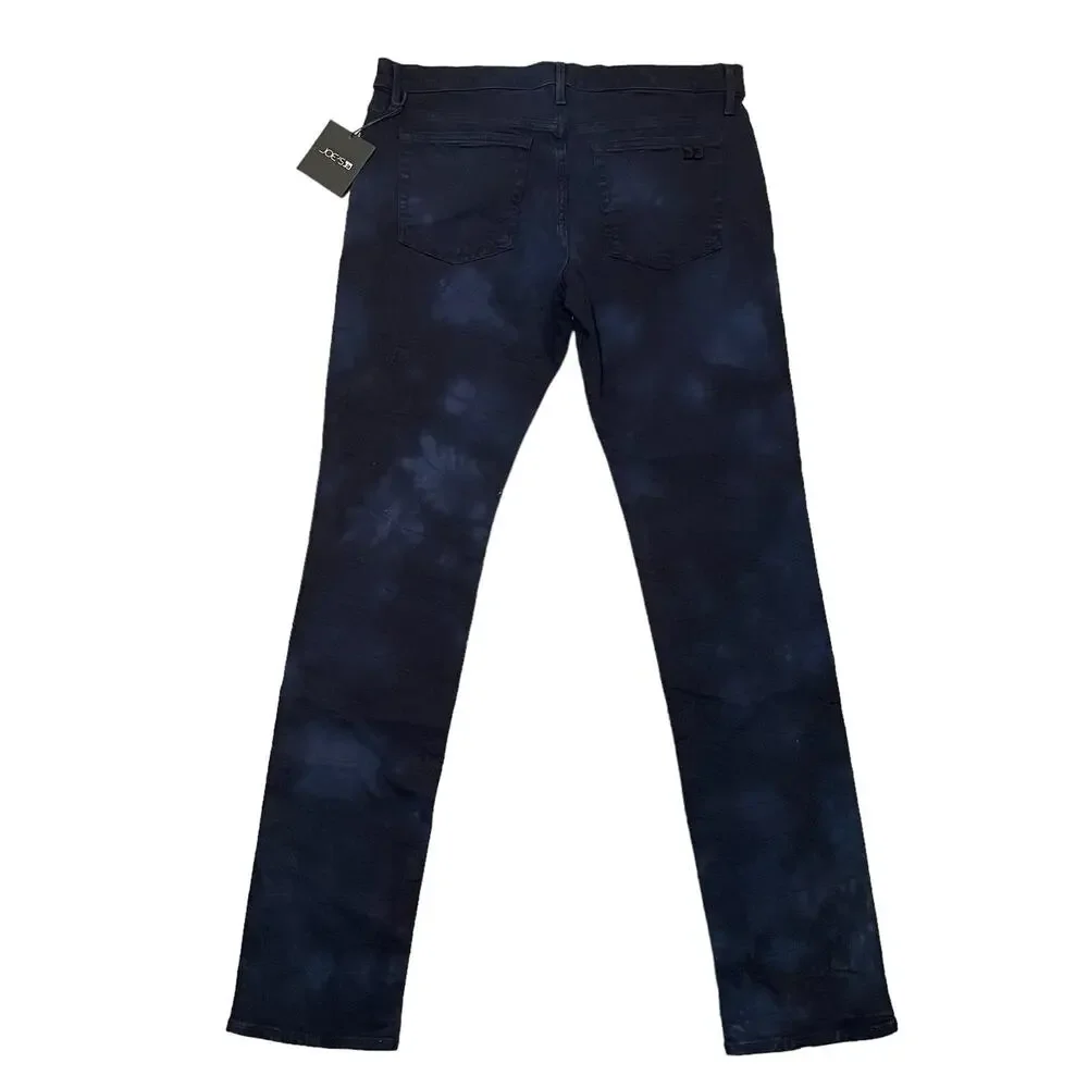 NEW Joe's Jeans Asher Slim Fit Jeans Navy Blue Marble Tie Dye Pattern Size 32